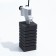 Rectangular sponge for the turbo filter No. 9, 8 x 8 x 16 cm, gray