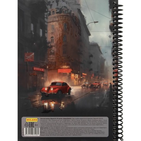 Note book A5, 96 sheets on the crest "Gang Shelby", hard cover, matte lamination, selective varnish-4