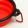 Silicone bowl, folding, 250 ml, 11 cm, red