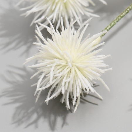 Artificial flowers "Sharo -headed muzzle" 70 cm, white-1