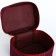Cosmetic bag with lightning, burgundy color