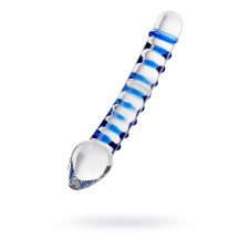 Sexus Glass bilateral phallimitator, glass, transparent, 20 cm