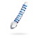 Sexus Glass bilateral phallimitator, glass, transparent, 20 cm