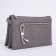 Bag Cross-Bodi with a zipper, gray color
