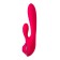 Vibrator with clitoral and vacuum stimulations Jos Doobl, 20 cm, silicone, pink color
