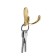 Hook furniture tundra TKD026, two -rod, gold