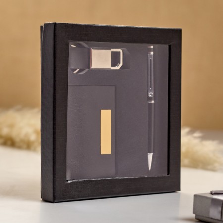 Gift set 3v1 (pen, keychain, business card)-1