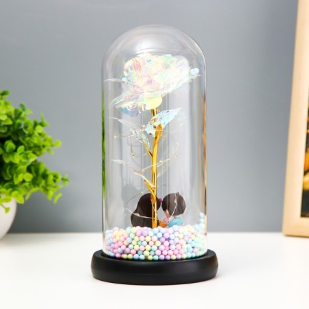 Nightlight "Romance" LED from batteries 3haaa 11x11x21.5 cm Risalux-3