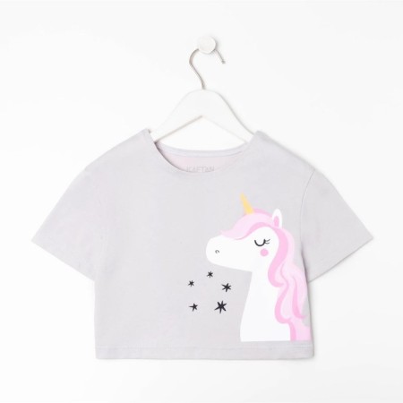 T-shirt Baby shortened KAFTAN "Unicorn" R.28 (86-92)-4