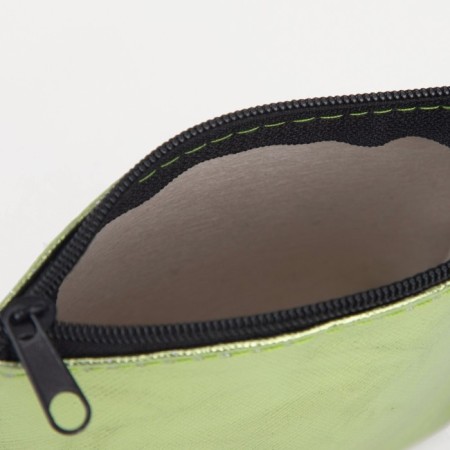 Women's wallet with lightning, green color-1