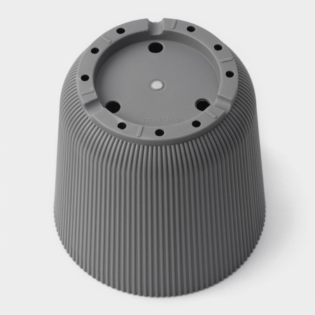 Flower pot with a pallet, 15.5 × 16.5 cm, gray color-5