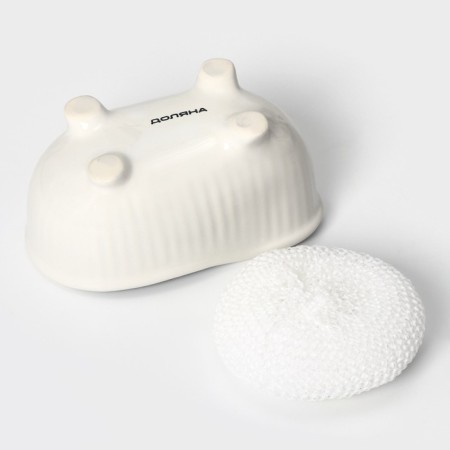 Standing with a sponge of the “interweaving” shade, 250 ml, white color-5