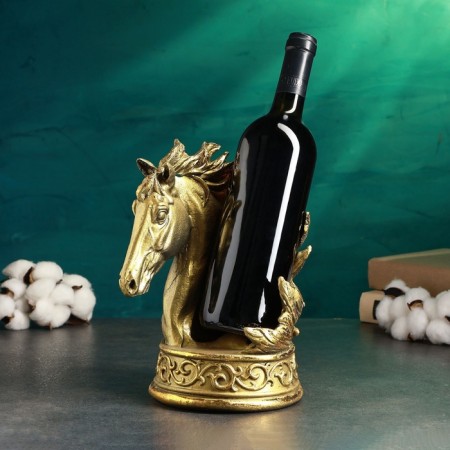 A stand for a bottle "Horse" 25x15x20cm, bronze with gilding