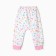 Pants children, white color/owls, height 62 cm