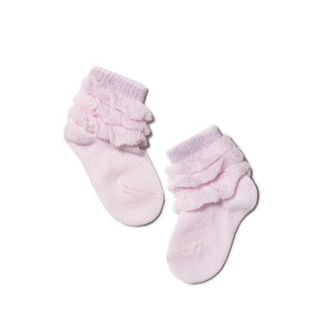 Socks for the smallest cotton Conte Kids Tip-Top, size 10, light pink color