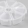 Casket Plastic for trifles "Round" 8 compartments 2.5x10.3x10.3 cm