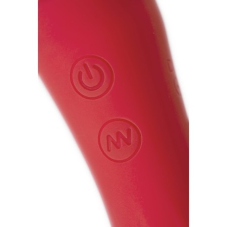 Bilateral vibro -massager Black & Red by Toyfa, Silicon, Red, 21 cm-3
