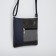 Cross-Bodi El Masta with a zipper, 2 outer pockets, a long belt, black/blue color