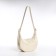 Women's bag, baguette, with lightning, milk color