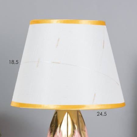 Table lamp "Andrea" 1x40W E14 pink/gold 24x24x40cm-2