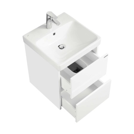 Tumbing under the Aquaton Skandi sink, 45 cm, white matte color, white glossy-1