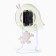 Table hours "Strawberry" children with a pendulum, discrete move, D-7.5 cm, 22.8 x 15.5 cm