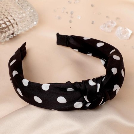Hair cap "Coquet" 3 cm, black peas