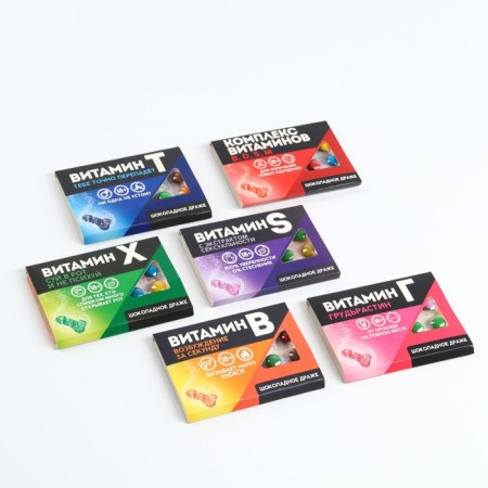 Chocolate dragee in the blist "Vitamin S", 11 g. (18+)-6