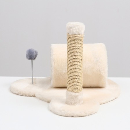 Game complex with a column-bunker, pipe, toy, 40 x 30 x 35 cm, milk-2