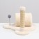 Game complex with a column-bunker, pipe, toy, 40 x 30 x 35 cm, milk