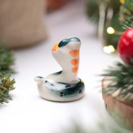 Souvenir "snake button", gzhel, color, 4 cm-3