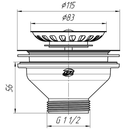 Issue "Ani Plast" M250, 3 1/2, with a stainless net-2