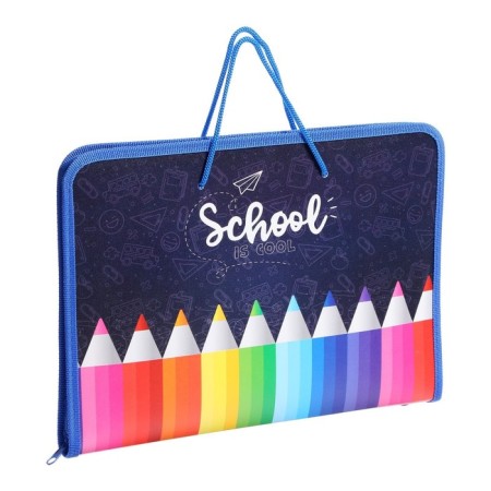 A4 labor folder with handles, 325 x 230 x 25 mm, zipper around, folding bar, plastic, PTR-6 calligrata "pencils"-3