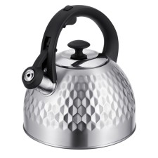 Teapot Regent Inox Tea, with a whistle, 2.6 l + a gift of a strain for brewing tea