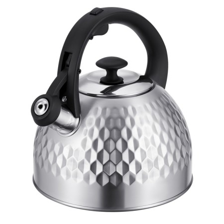 Teapot Regent Inox Tea, with a whistle, 2.6 l + a gift of a strain for brewing tea