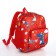 Baby backpack on lightning, 3 outer pockets, red color