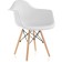 Plastic stool Ron Massive Buk/Metal/Plastic, Natural/White 62x64x81.5 cm