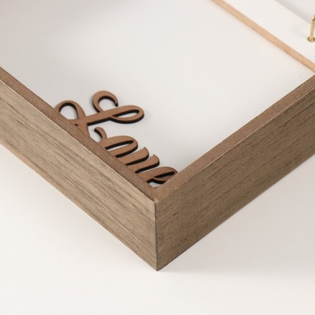 Souvenir wood wall calendar "Heart with a bow" 5x20x28 cm-2