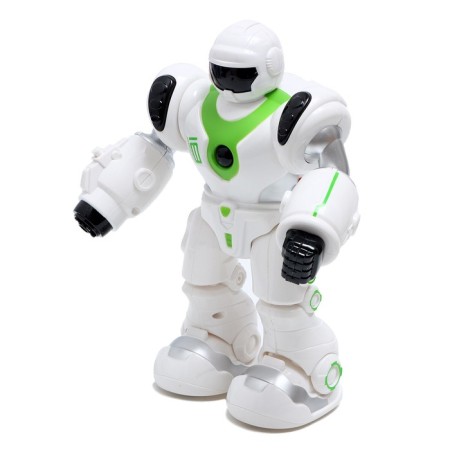 Gravitone robot, light, sound, shoots, batteries, Russian voice acting, green-1