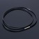 Leather lace d = 1.5 mm, 45 cm, black color