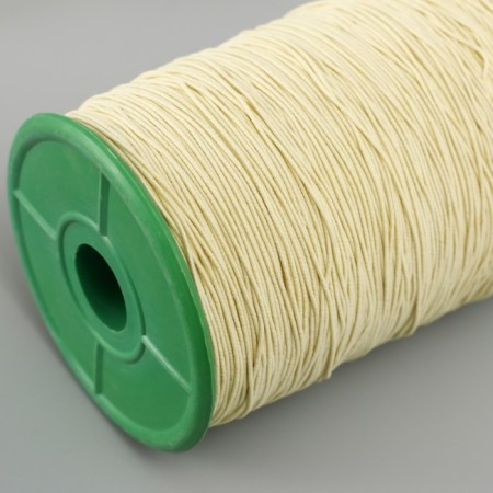 Spandex for beads, length 500 m, col. Pale yellow-2
