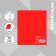 Notebook of 48 sheets in the Erichkrause CoverProbook Words cage, with a plastic cover, red,