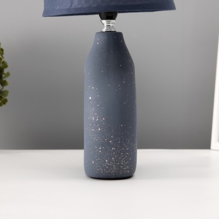Hand lamp with lampshade Risalux "Angelica", 1 × 40 W, E14, Blue, 22 × 22 × 32 cm-5