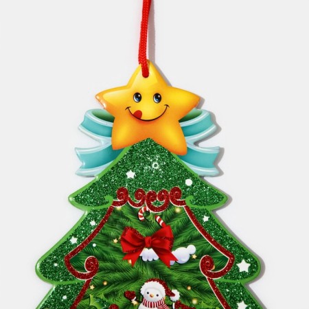 Decorative decoration (suspension) "Christmas tree" 23x19.5 cm-3