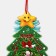 Decorative decoration (suspension) "Christmas tree" 23x19.5 cm