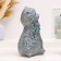 Копилка "Кошка с ожерельем" серая, 25х20х15см
