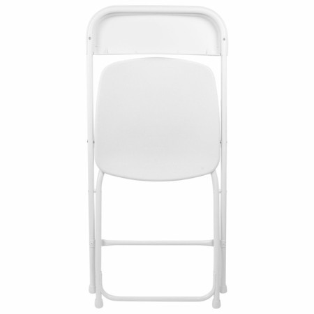 Folding stool Brabix Golf CF-002, white frame, white plastic-4