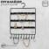 Organizer wall -mounted "lace" 3 rows of 8 hooks, 22 × 2 × 32 cm, black color