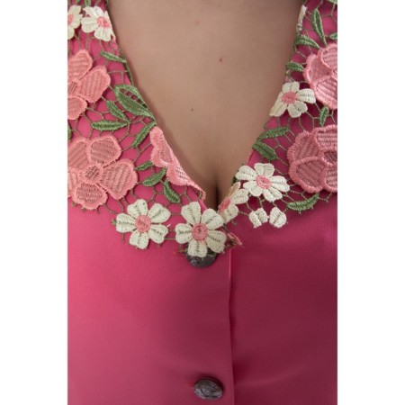 Female jacket, size 42, coral color-7
