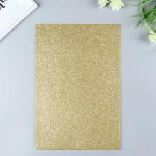 Foamiran glitter Magic 4 Hobby 2 mm cent. light gold, 20x30 cm